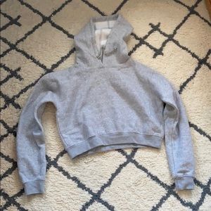 Crop grey hoodie